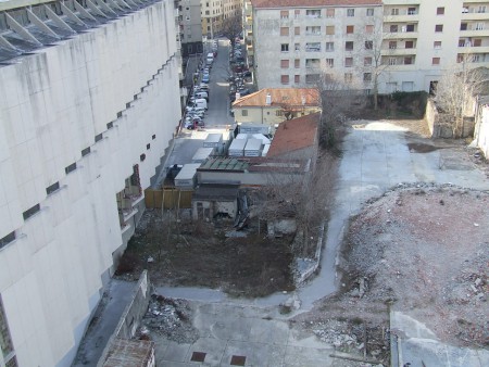 Area centrale (del sondaggio) vista dalla via Pollaiuolo